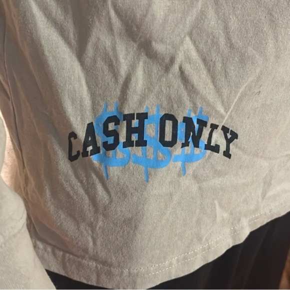 Rue21 Beige and White Long Sleeve Shirt - Picture 4 of 5